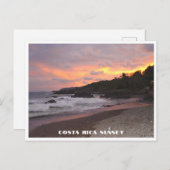 Costa Rica Zonsondergang op het strand Briefkaart (Voorkant / Achterkant)