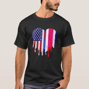 Costa Ricaans Amerikaans patriot Grown Country Mel T-shirt