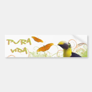 Costa Ricaanse Pura Vida Toucan Bumpersticker