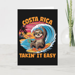 Costa Ricaanse Vida Surfer Take It Easy Costa Rica Kaart