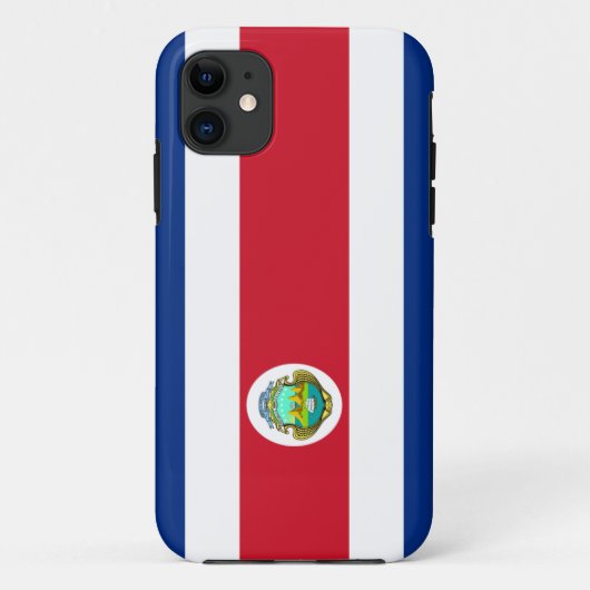Costa Ricaanse vlag iPhone Case (Achterkant)