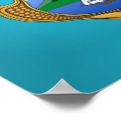 Costa Ricaanse wapenschild Poster (Hoek)