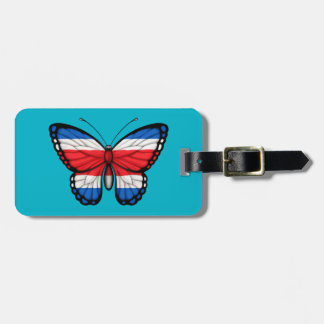Costa Rican Butterfly vlag Bagagelabel