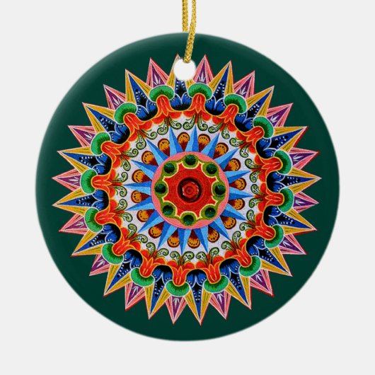 Costa Rican Oxcartwheel Ornament (Voorkant)