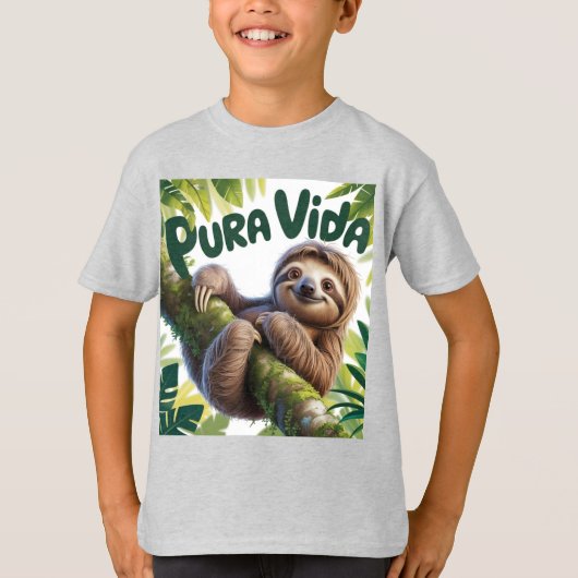 costa rican sloth bear T- shirt (Voorkant)
