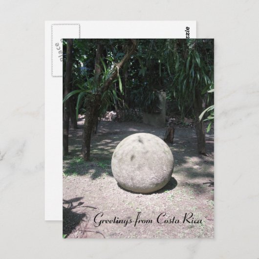 Costa Rican Stone Sphere Briefkaart (Voorkant / Achterkant)