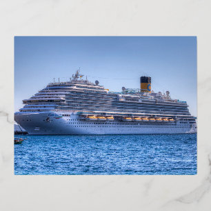 Costa Venezia Cruise Liner Folie Feestdagen Briefkaart