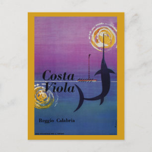 Costa Viola Reggio Calabria Italiaans reizen Briefkaart