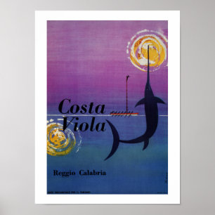 Costa Viola Reggio Calabria  Italiaans reizen Poster