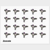 Costa's Hummingbird Ronde Sticker (Vel)