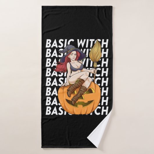 Costume basique de sorcière d'Halloween drôle Sarc (Serviette de bain)