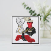 Costume cancan 1 Invitation (Debout devant)