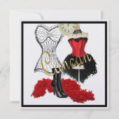 Costume cancan 1 Invitation (Devant)