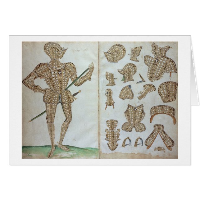 Costume d'armure pour monsieur Henry Lee, 'd'un (Devant horizontal)