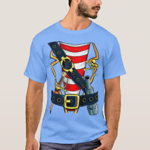 Costume de Buccaneer Pirate T-shirt Funny Hallowee