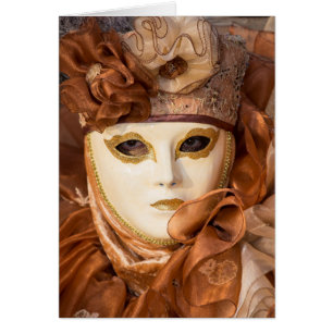 Costume de Carnaval orange, Venise