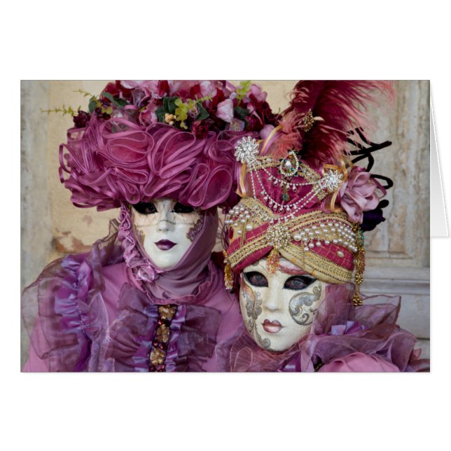 Costume de Carnaval violet, Venise (Devant horizontal)