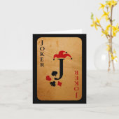 Costume de carte de Joker Halloween Jeu de cartes  (Fleur jaune)