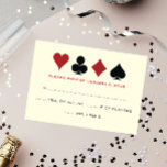 Costume de carte de poker Las Vegas Black Cream We<br><div class="desc">Éblouissez vos invités en leur envoyant ces fabuleuses cartes de poker noir,  blanc crème et rouge costume carte RSVP avec leur invitation. Ils attendront avec impatience ce mariage incontournable !</div>