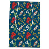 Costume de Gallois et emblèmes, sac moyen bleu de (Dos)