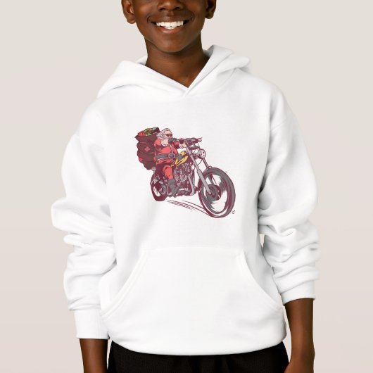 Costume de Noël père Noël Biker pour Invitatiatiat (Devant)