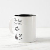 Costume de ronronnement de tasse de bonheur (Devant gauche)