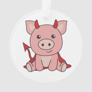 Costume de sorcière déviale de porc Halloween