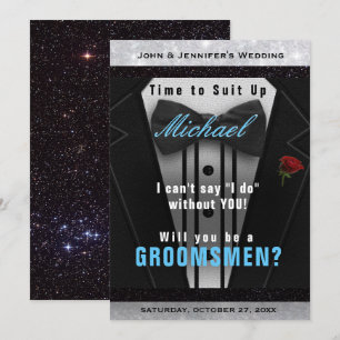 Costume de témoin de mariage Invitation à s'habill