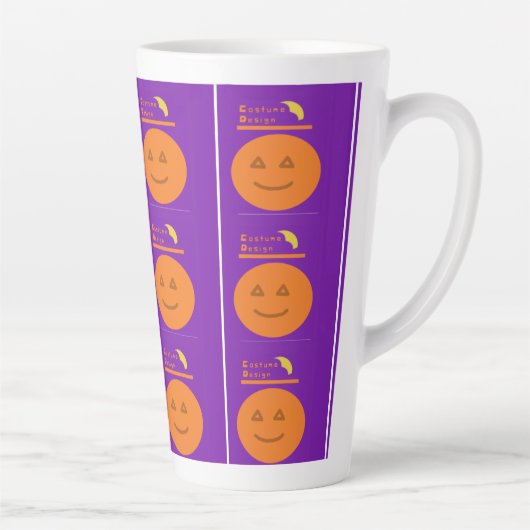Costume Design Citrouille Latte Mug (Droite)