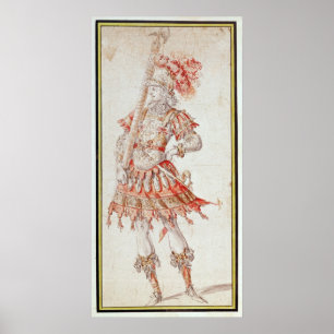 Costume design for Carousel, c.1662 Poster