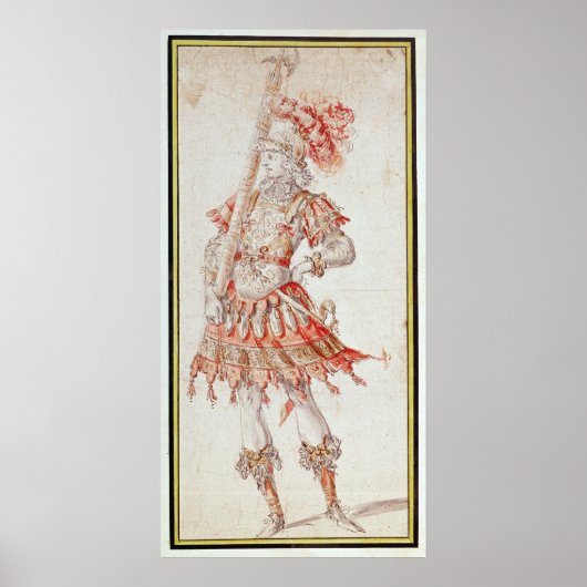 Costume design for Carousel, c.1662 Poster (Voorkant)