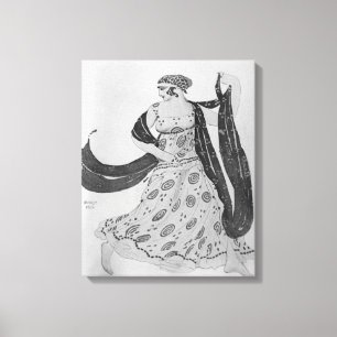 Costume design for 'Cleopatra', 1910 Canvas Afdruk