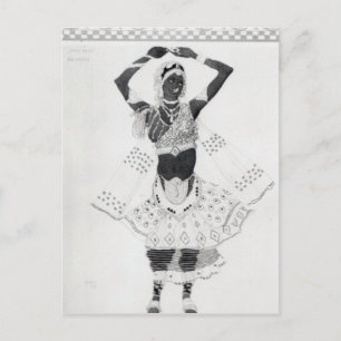 Costume design for Le Dieu Bleu, 1912 Briefkaart