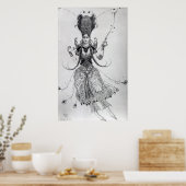 Costume design for 'The Firebird', 1910 Poster (Keuken)