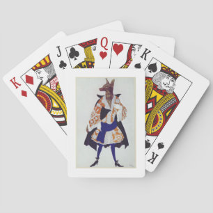 Costume design voor de Wolf, van slapende schoonhe Speelkaarten