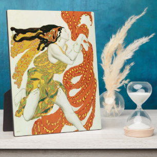 Costume design voor een bacchante in 'Narcisse' Fotoplaat