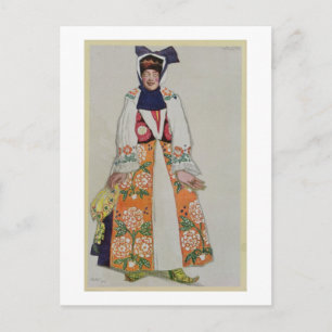 Costume design voor een boerenvrouw uit Sadko, 19 Briefkaart