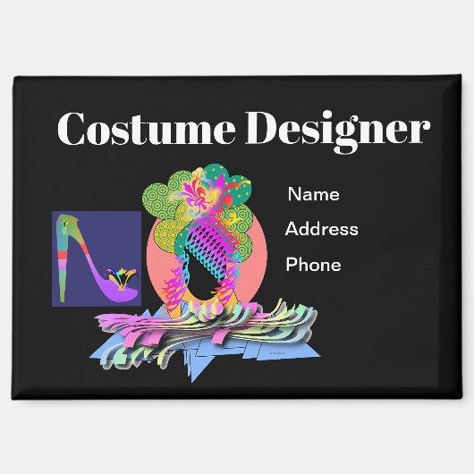 Costume Designer Magnet d'affaires (Recto)