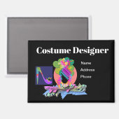 Costume Designer Magnet d'affaires (Recto/Verso)