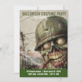 Costume d'Halloween adulte Zombie Invitations (Devant)