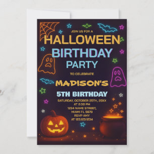 Costume d'Halloween Anniversaire Invitation