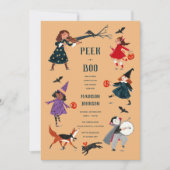 Costume d'Halloween enfants bébé douche invitation (Devant)