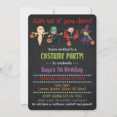 Costume d'Halloween Invitations de fête d'annivers (Devant)