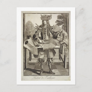 Costume for a Tailor, geprezen door Gerard Valck ( Briefkaart