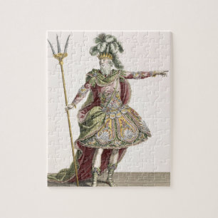 Costume for Neptune in verscheidene opera's, gegra Legpuzzel