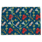 Costume gallois et Emblèmes sur le sac cadeau bleu (Devant)