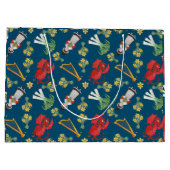 Costume gallois et Emblèmes sur le sac cadeau bleu (Dos)