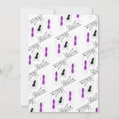 Costume Halloween Party Spider Doodles Kaart (Achterkant)