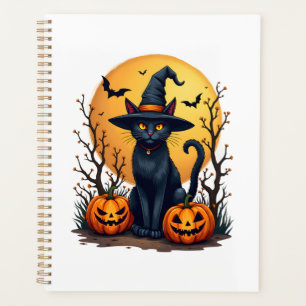 Costume Halloween rétro effrayant Chat noir Salem