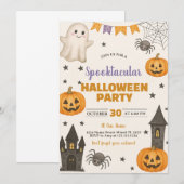 Costume hanté Trick ou Treat Invitation (Devant / Derrière)